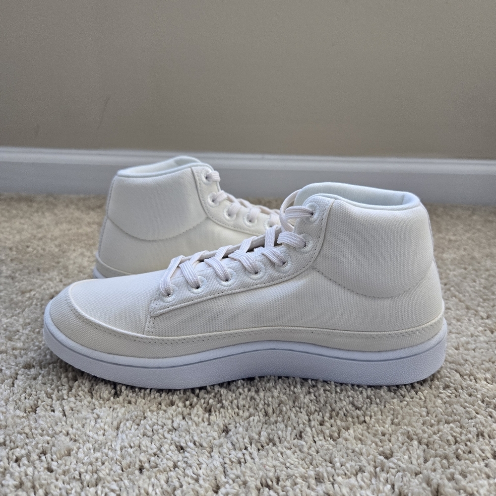 Allbirds pacer mid sneakers cream lace up womens 7 - Picture 6 of 10